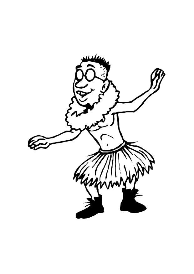 Coloriage le touriste