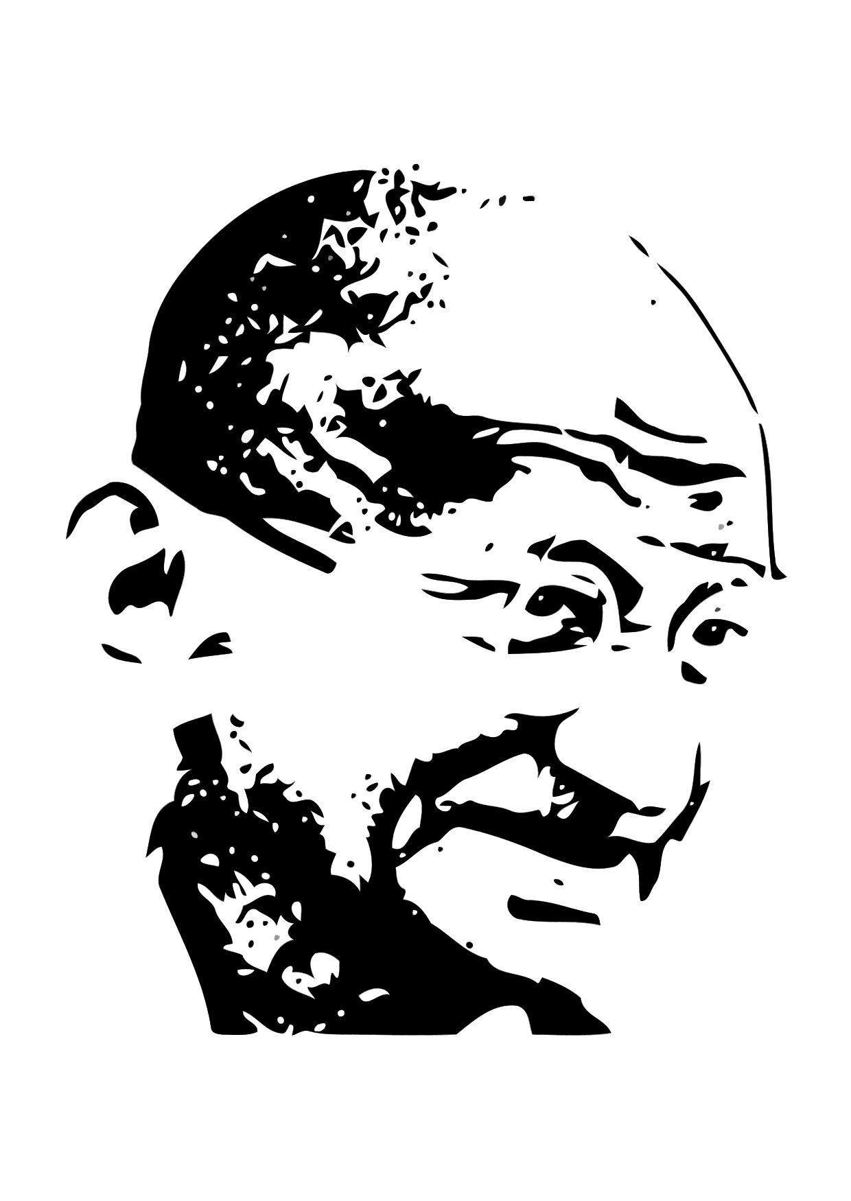Coloriage mahatma gandhi