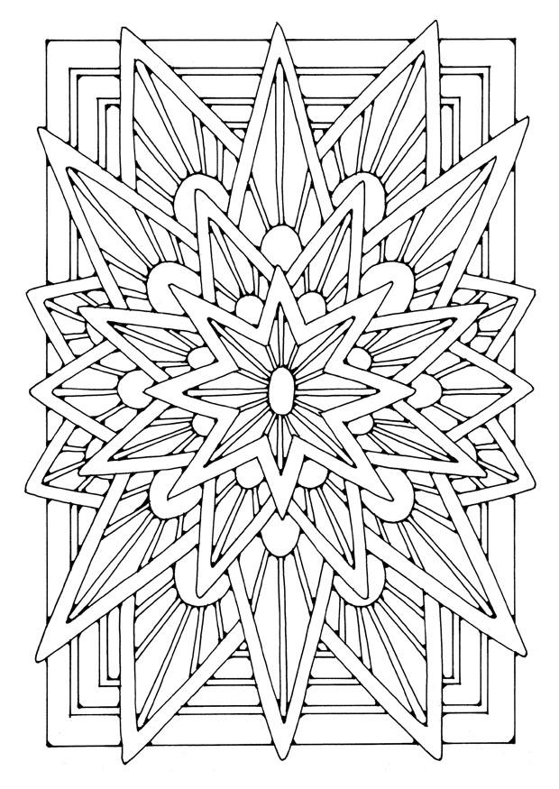 Coloriage mandala - A©toile