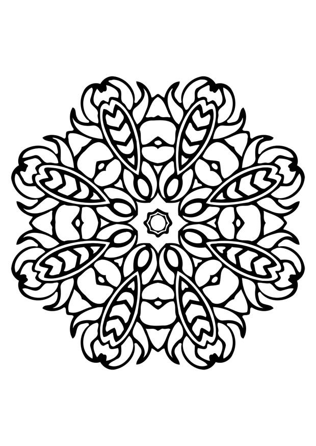 Coloriage mandala