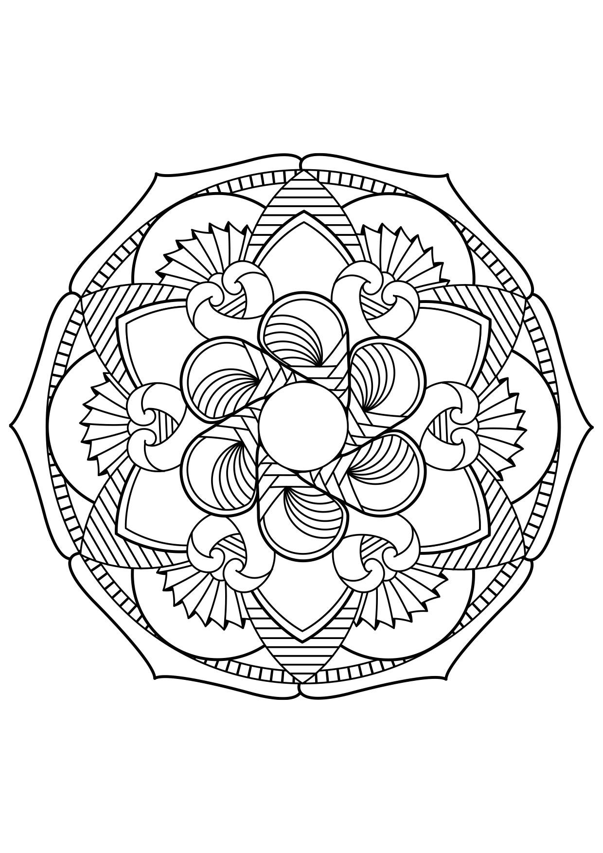 Coloriage mandala