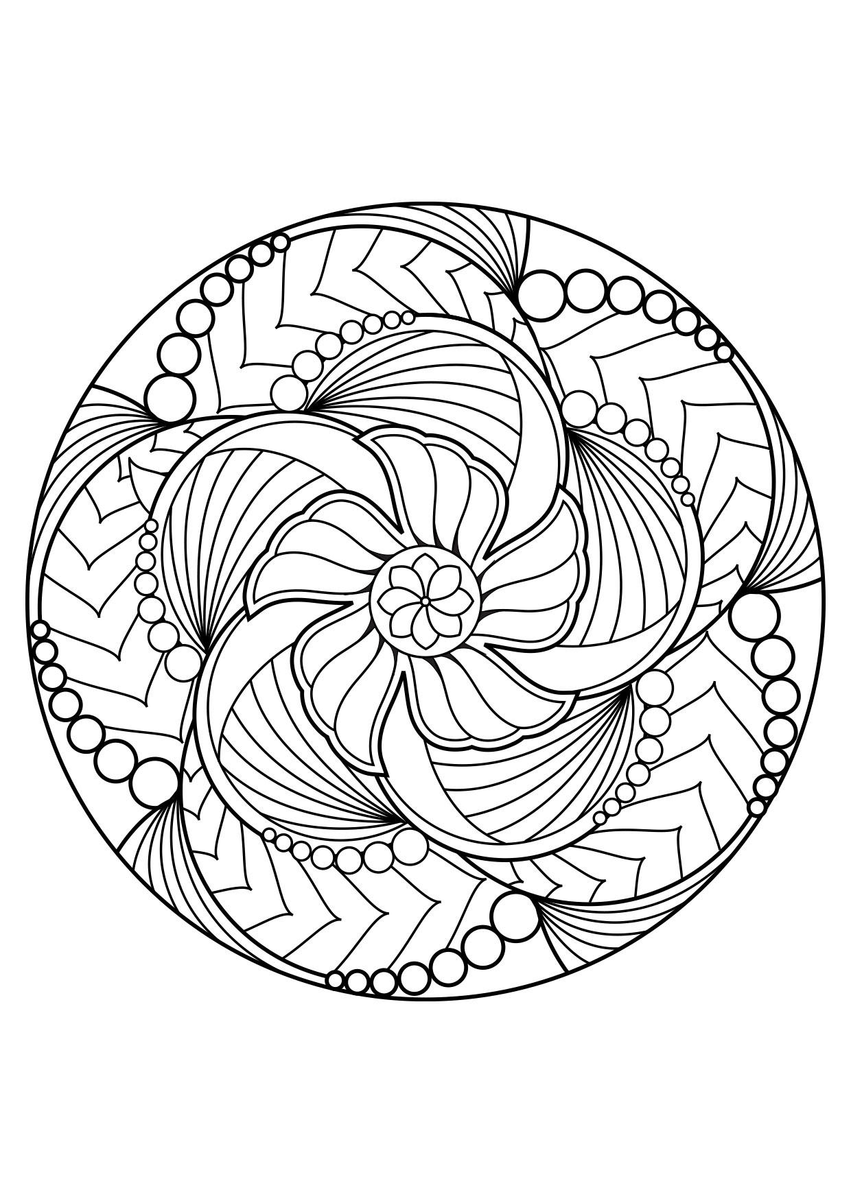Coloriage mandala