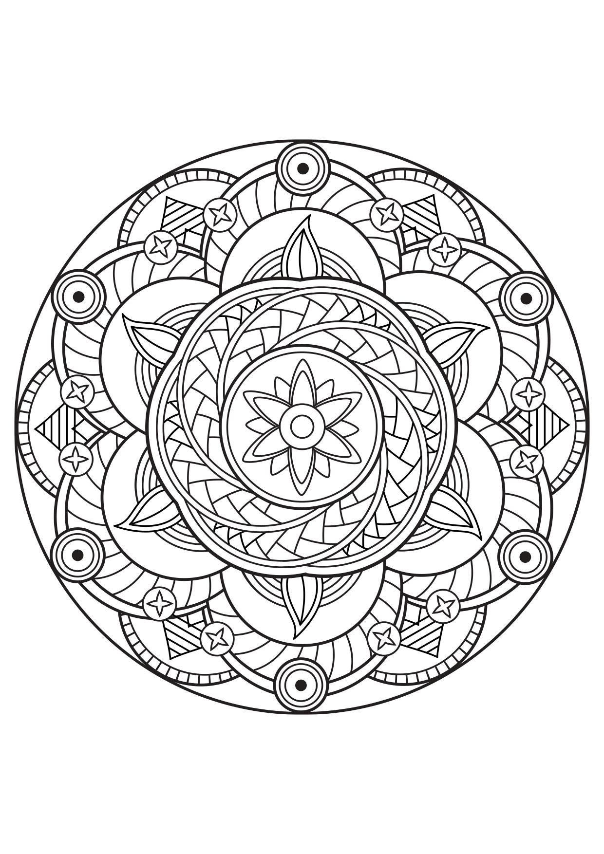 Coloriage mandala