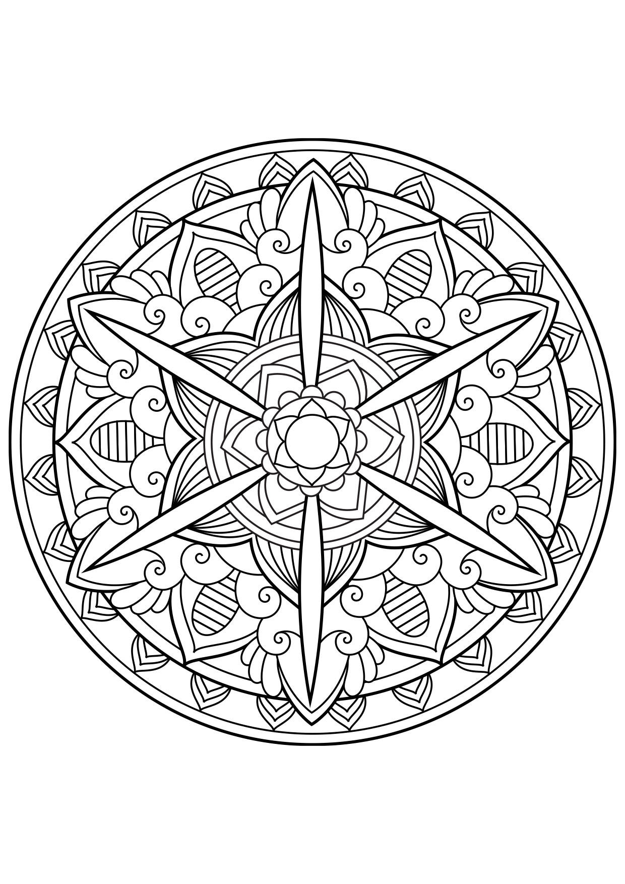 Coloriage mandala