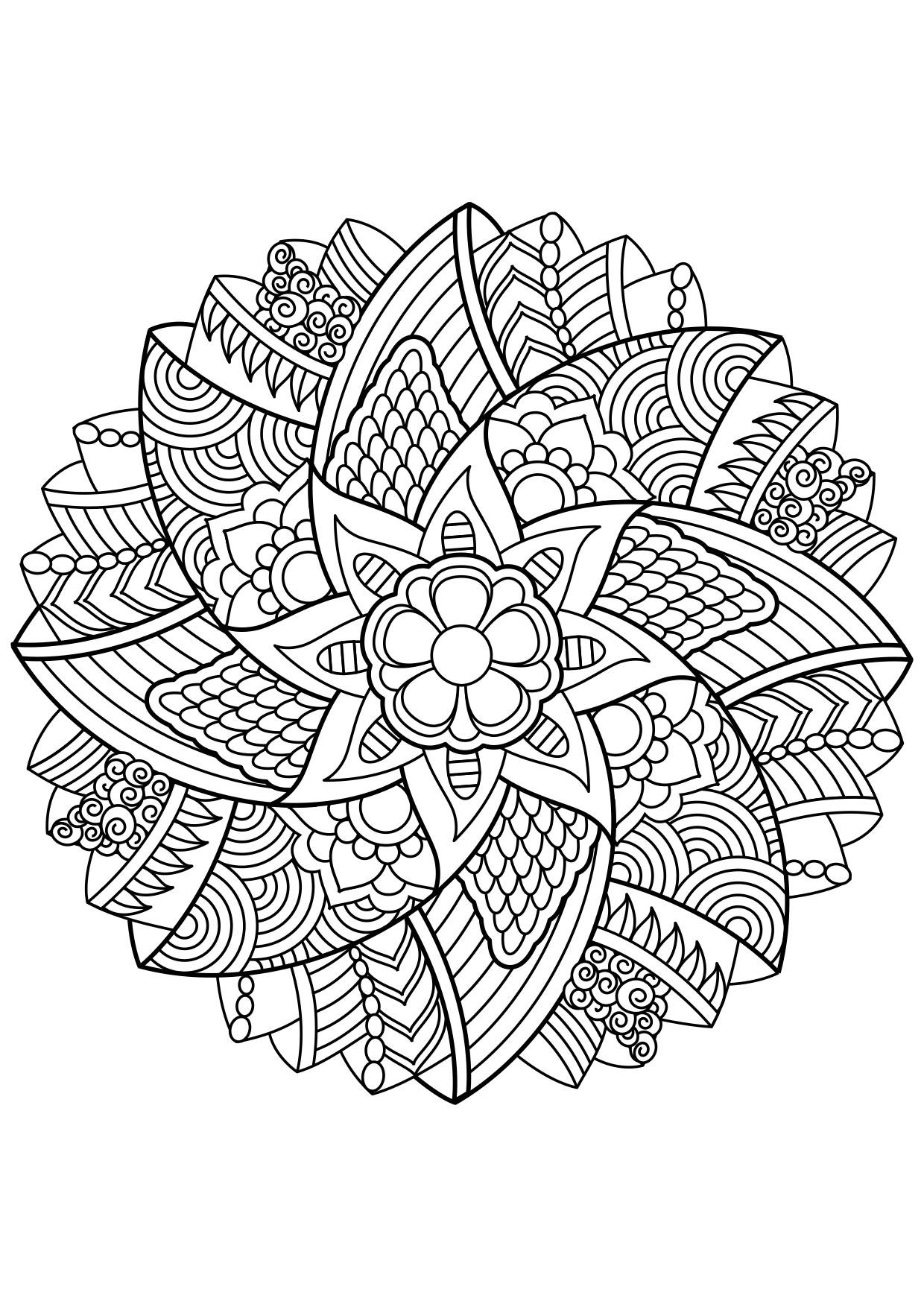 Coloriage mandala