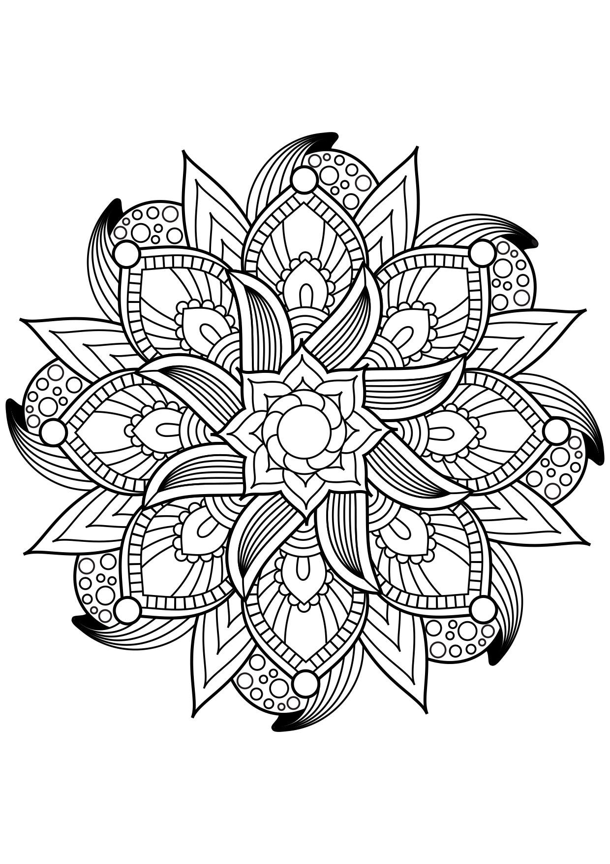 Coloriage mandala