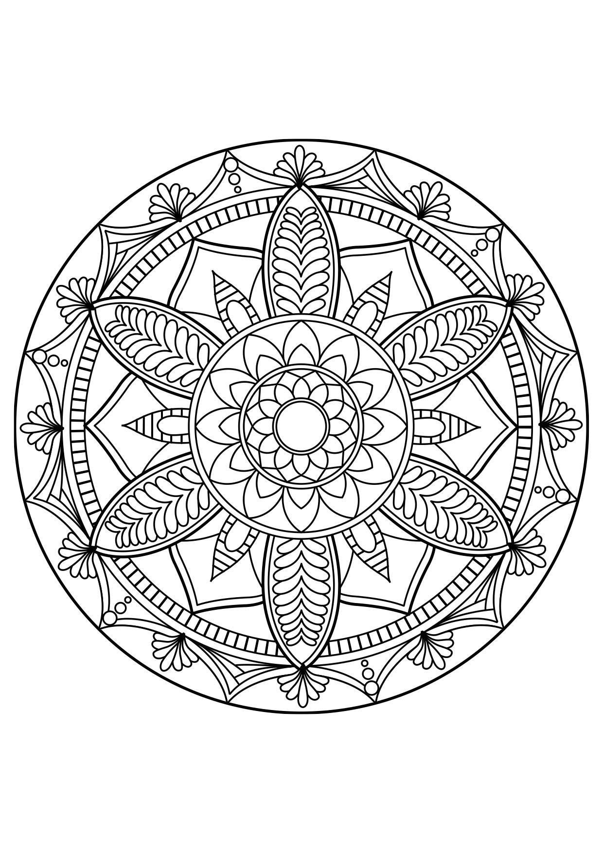 Coloriage mandala