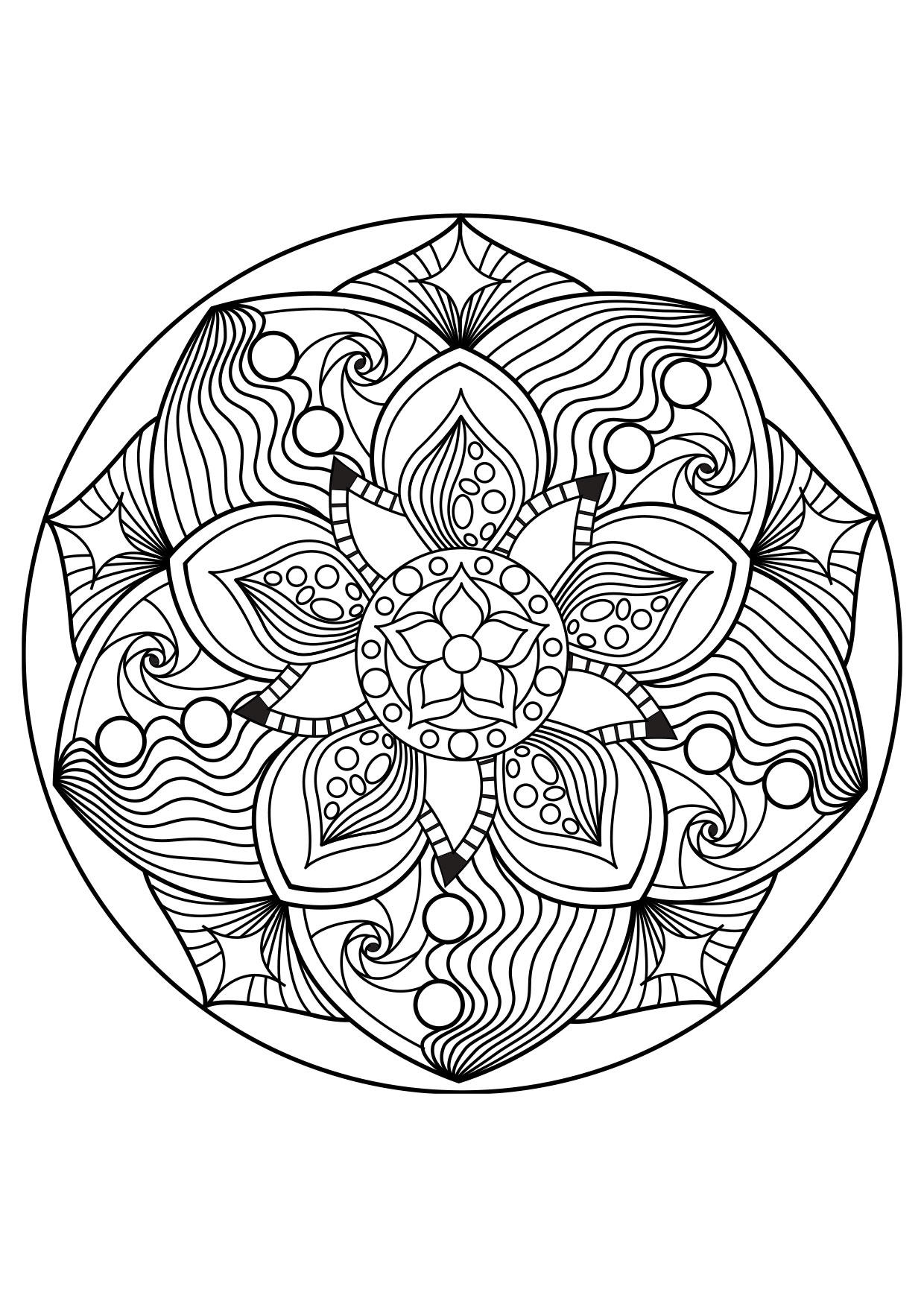 Coloriage mandala