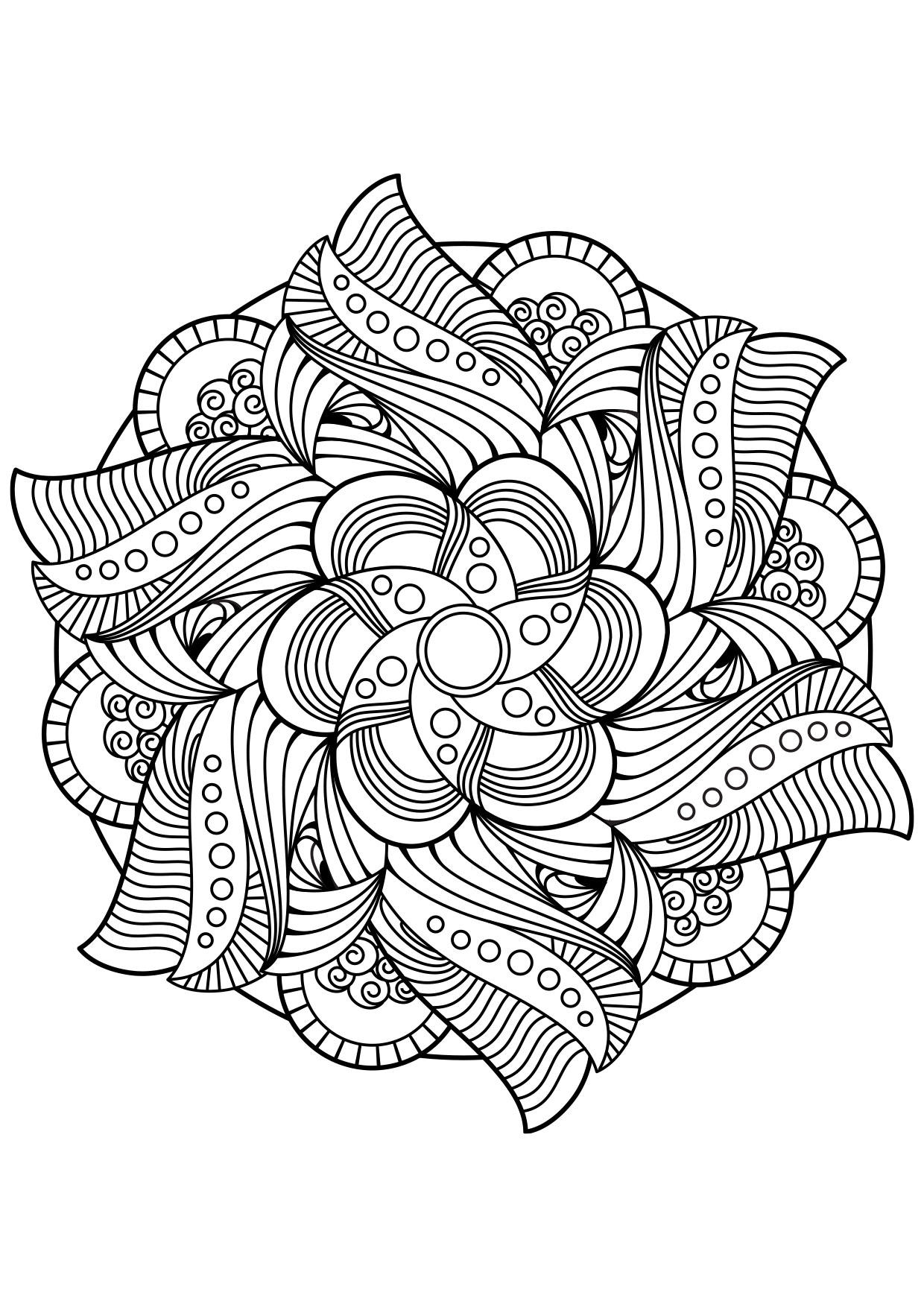 Coloriage mandala