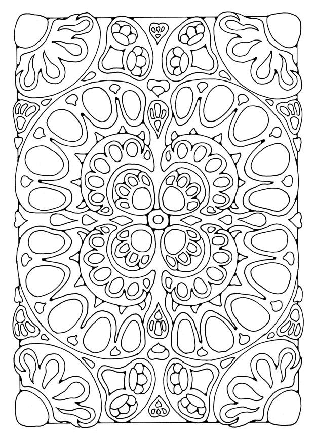 Coloriage mandala a02