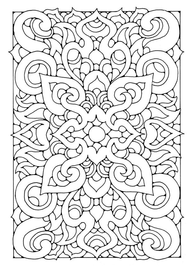 Coloriage mandala a06