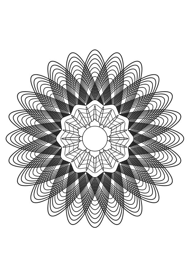 Coloriage mandala28