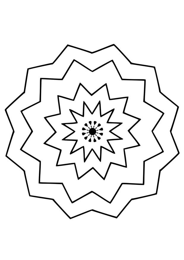 Coloriage mandala9