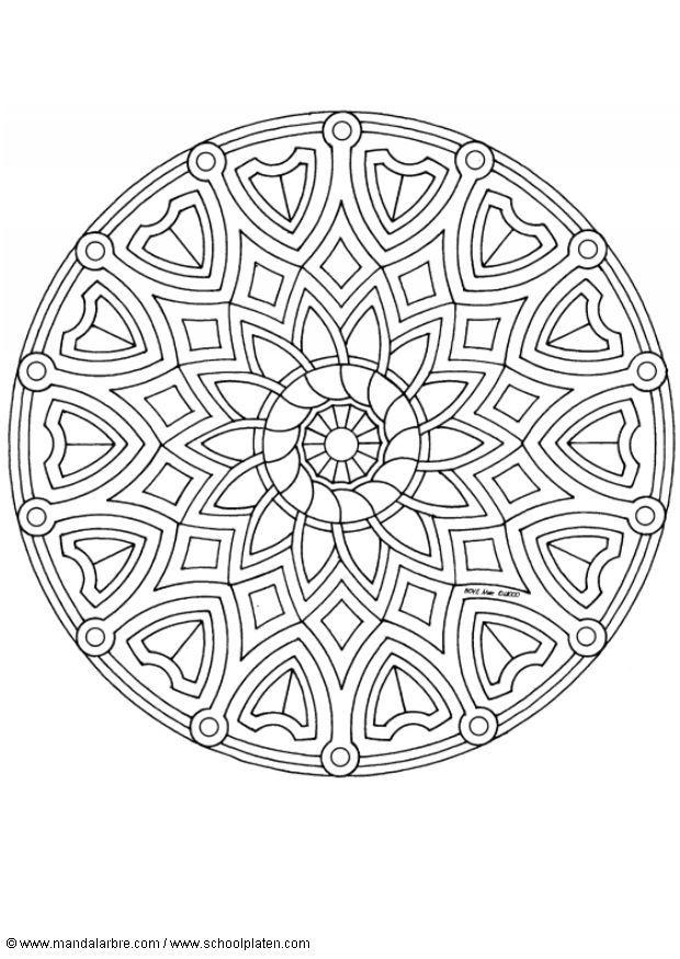 Coloriage mandalaa1