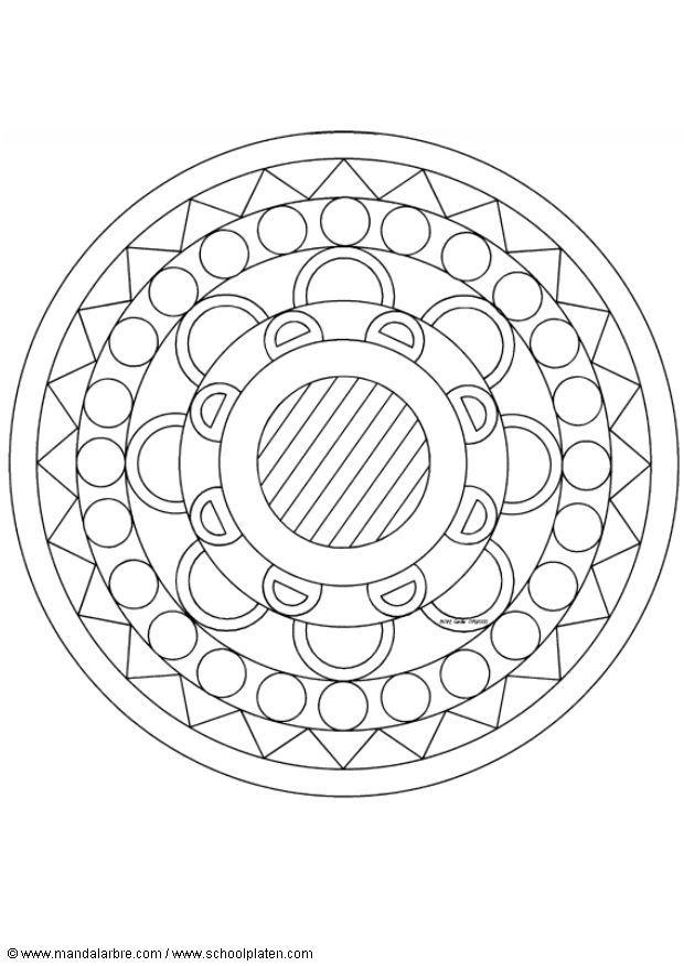 Coloriage mandalab4