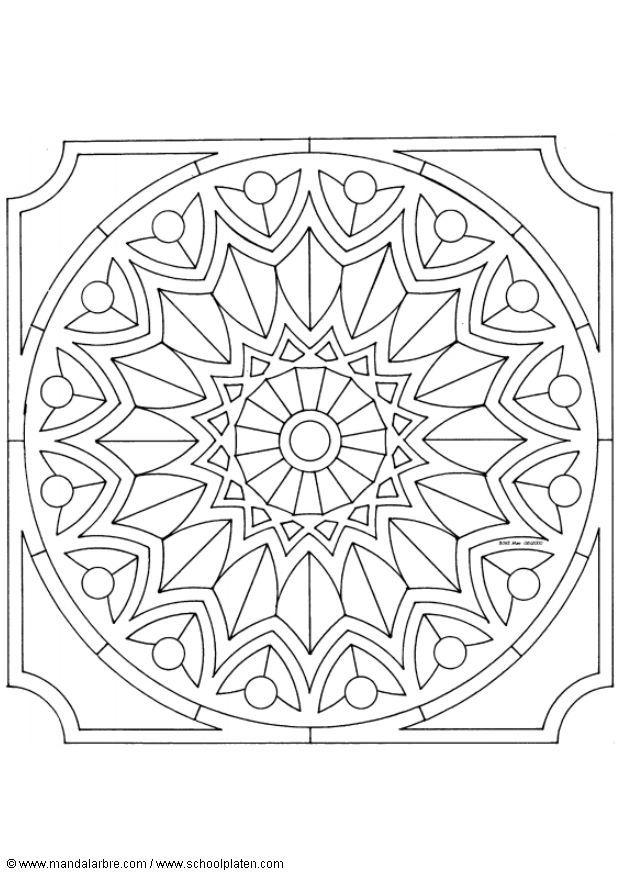 Coloriage mandalac5