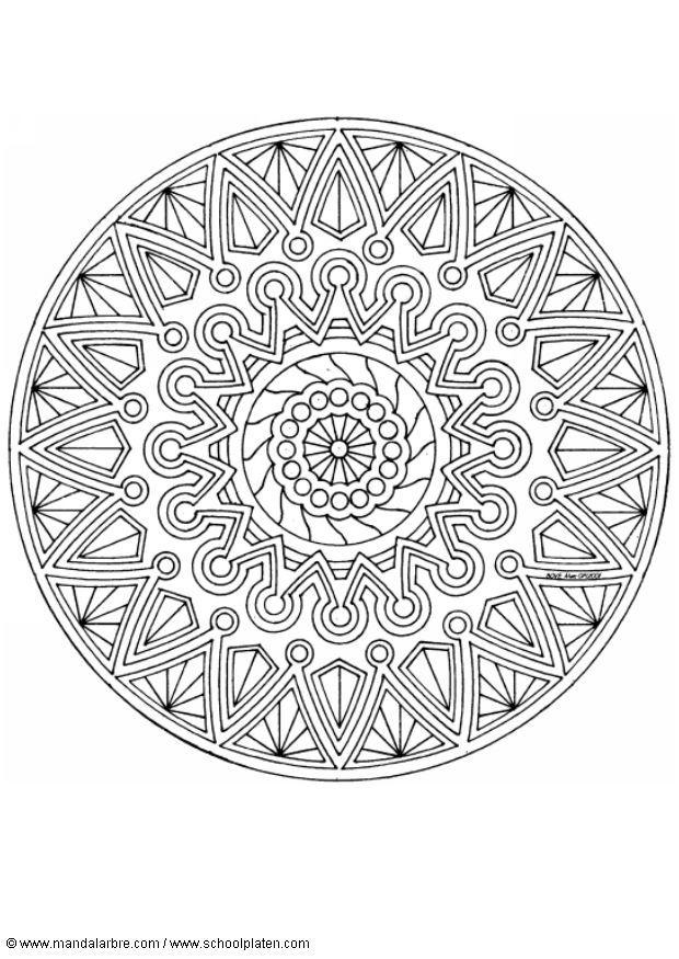 Coloriage mandalad3
