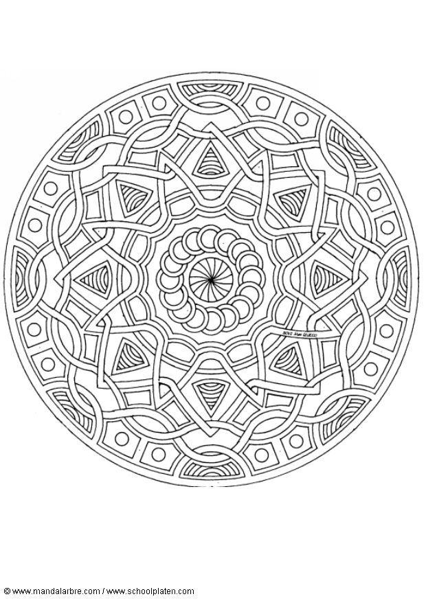 Coloriage mandalad5