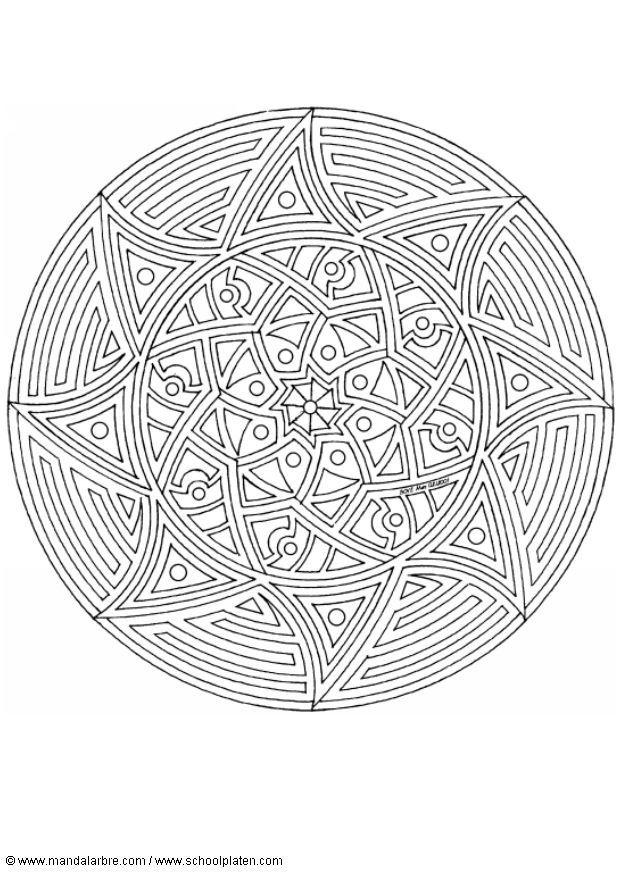 Coloriage mandalad7