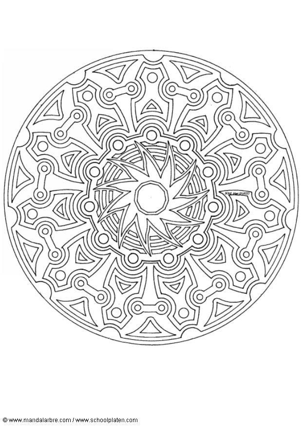 Coloriage mandalaf6