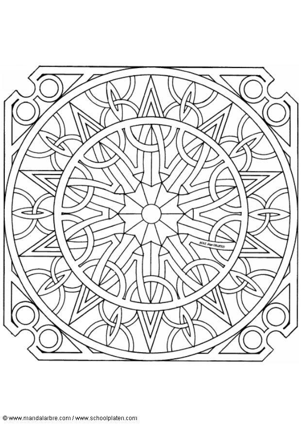 Coloriage mandalaq1
