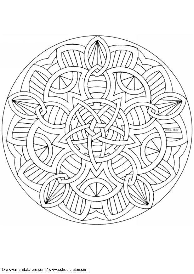 Coloriage mandalaq3