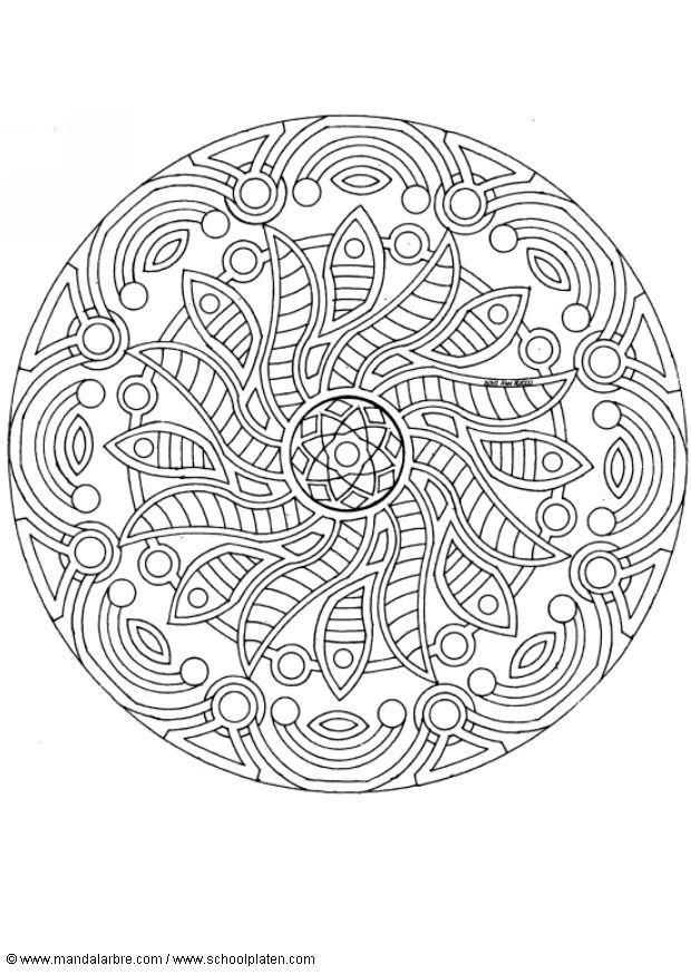 Coloriage mandalaw1