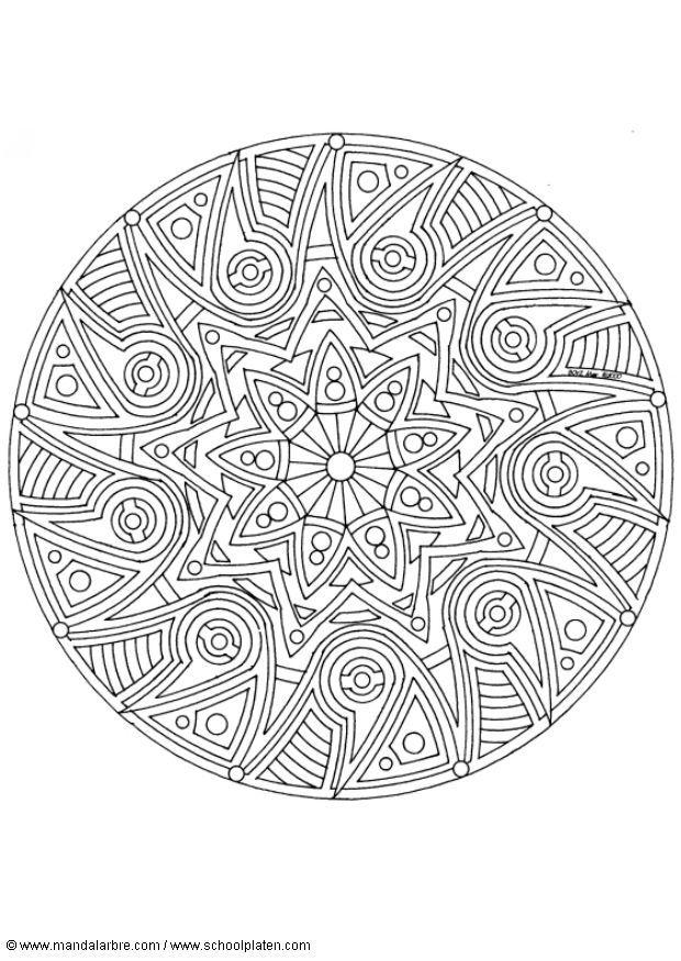 Coloriage mandalaw3