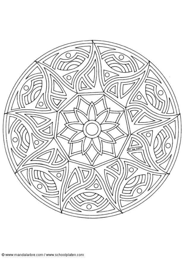 Coloriage mandalaw5