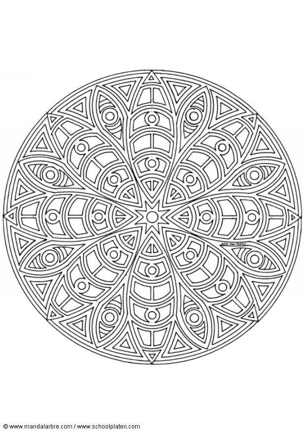 Coloriage mandalax4