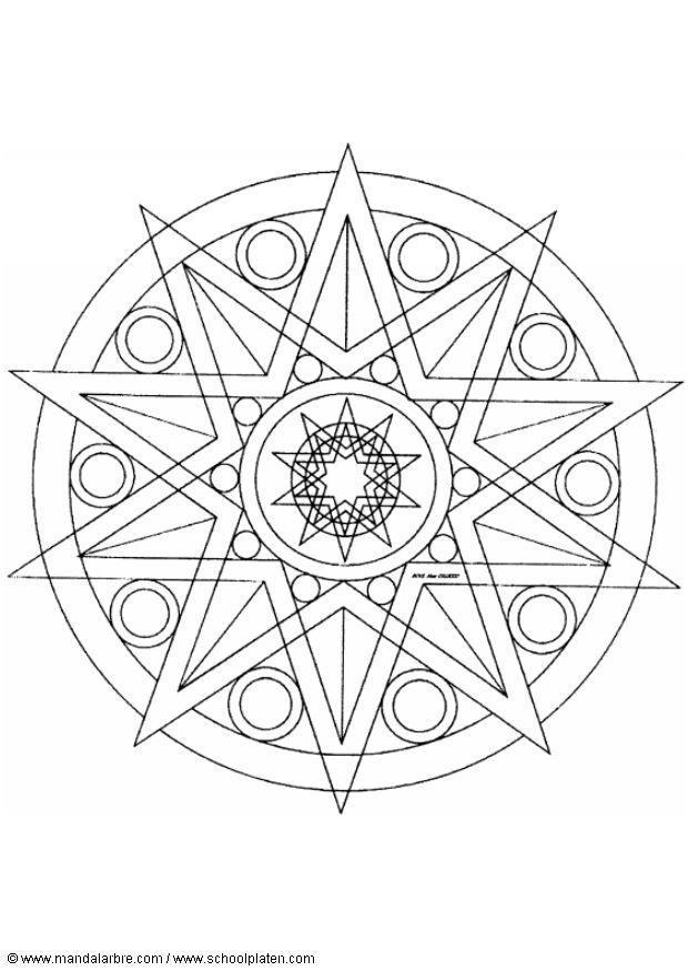 Coloriage mandalax6