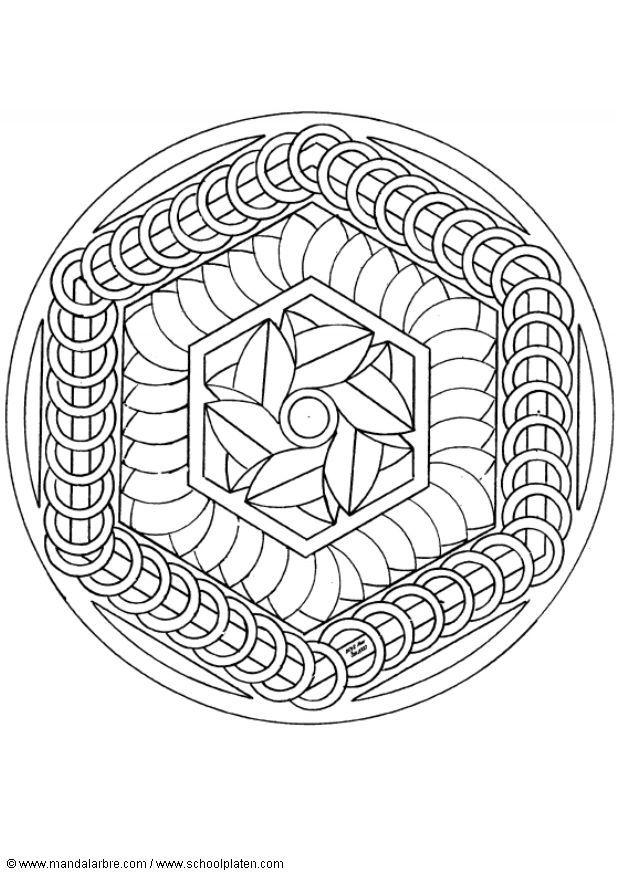 Coloriage mandalax7