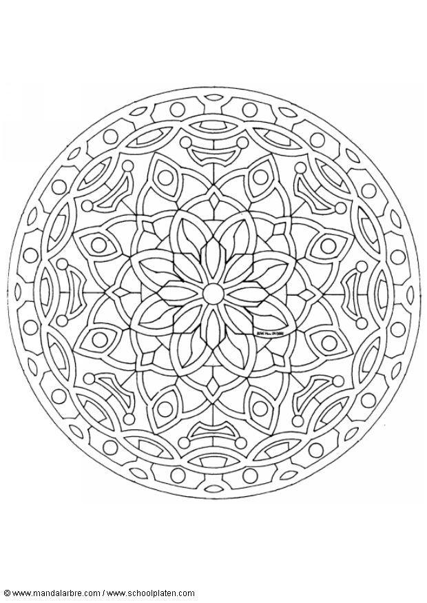 Coloriage mandalaz1
