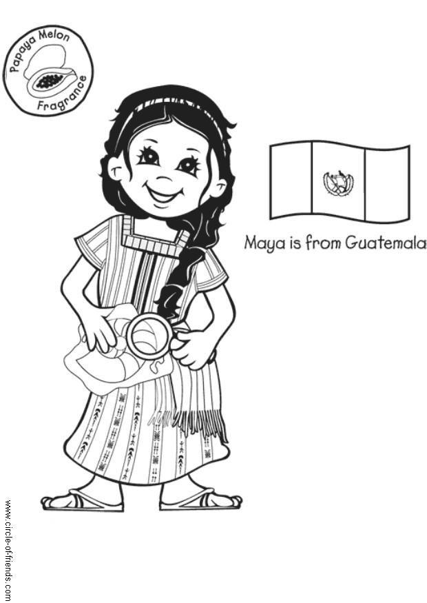 Coloriage maya