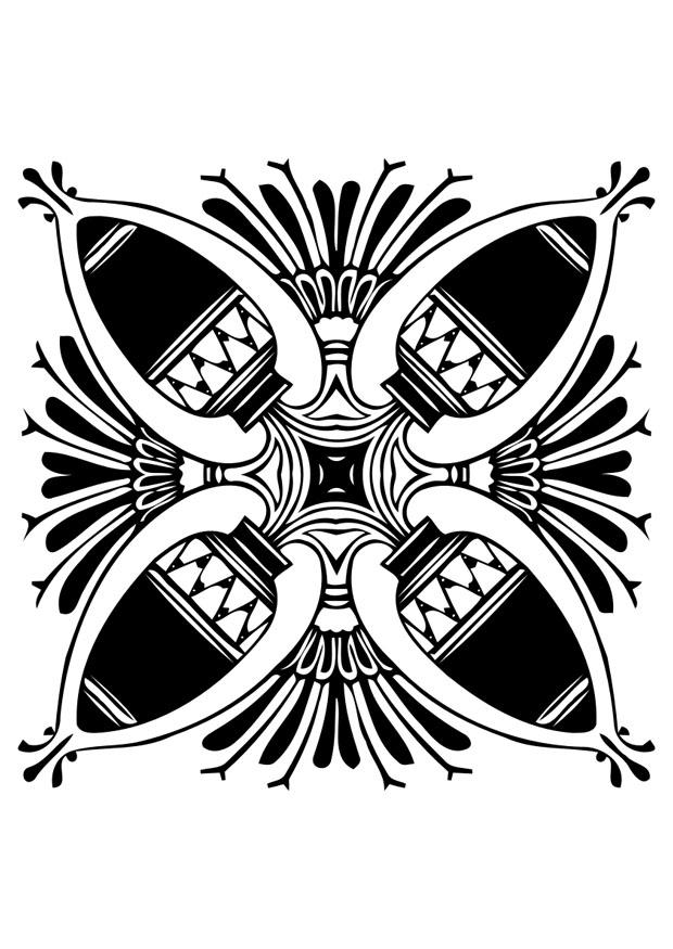 Coloriage motif