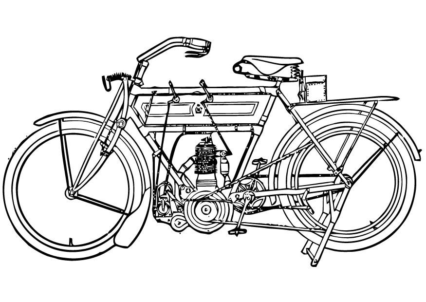 Coloriage motocyclette