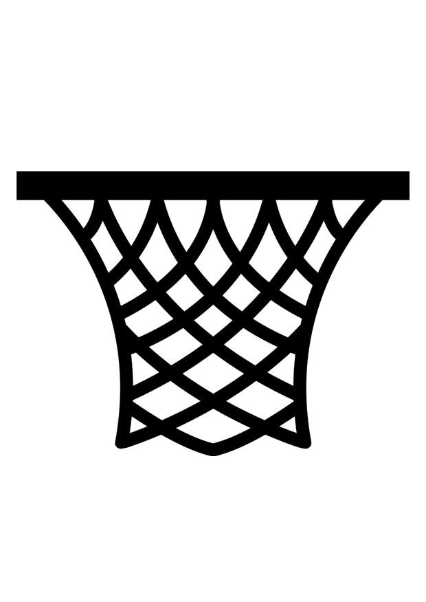 Coloriage panier de basket
