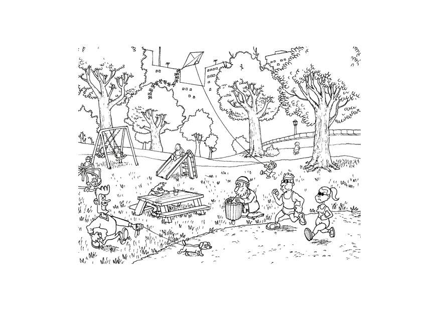 Coloriage parc