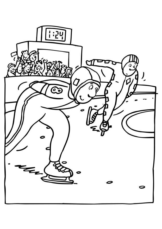 Coloriage patiner
