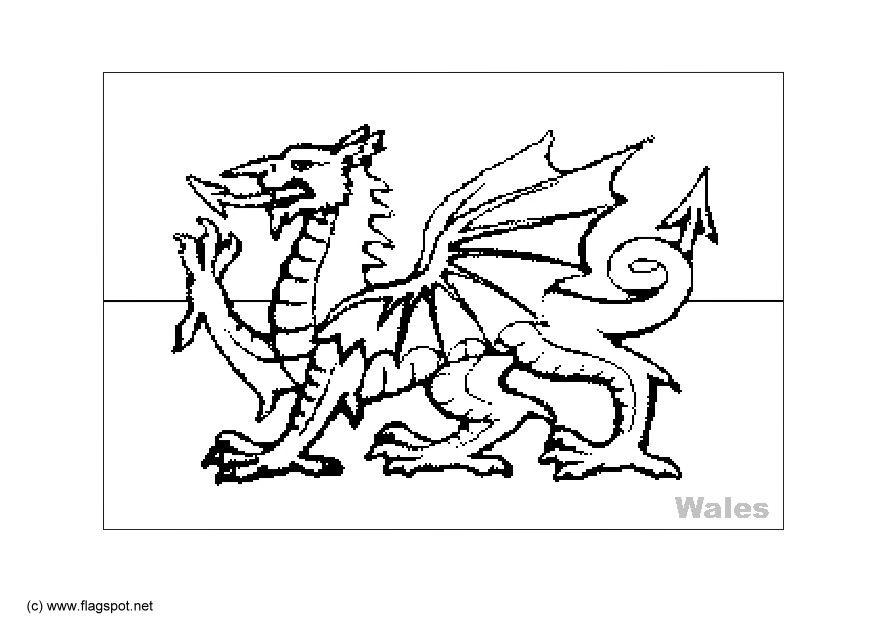 Coloriage pays de galles