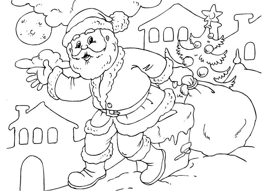Coloriage pA¨re noA«l