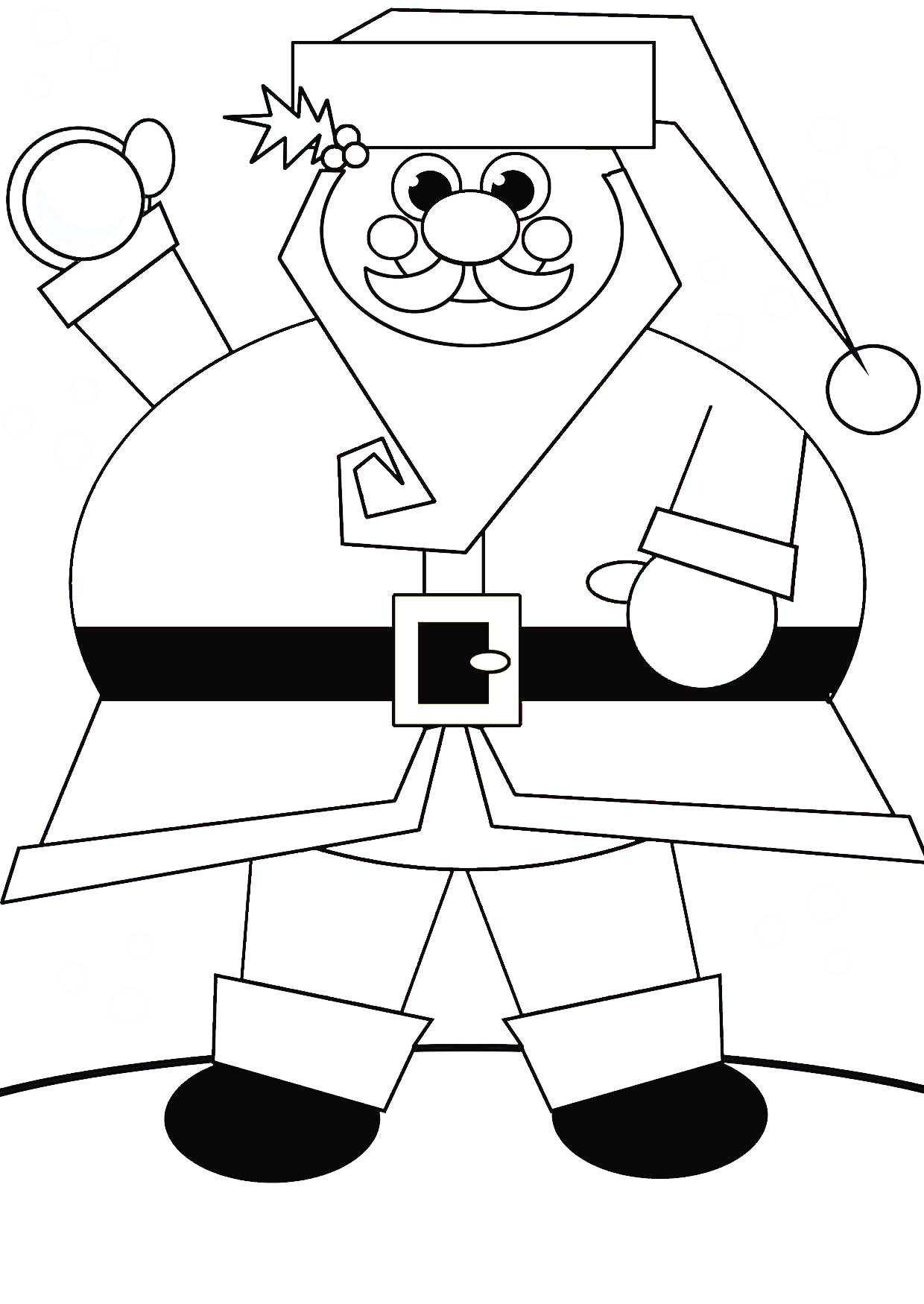 Coloriage pA¨re noA«l