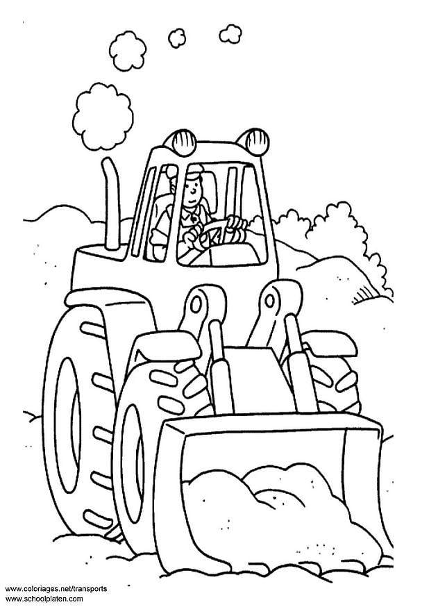 Coloriage pelleteuse