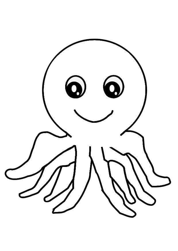 Coloriage pieuvre