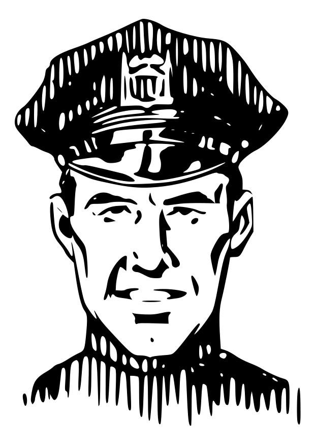 Coloriage police