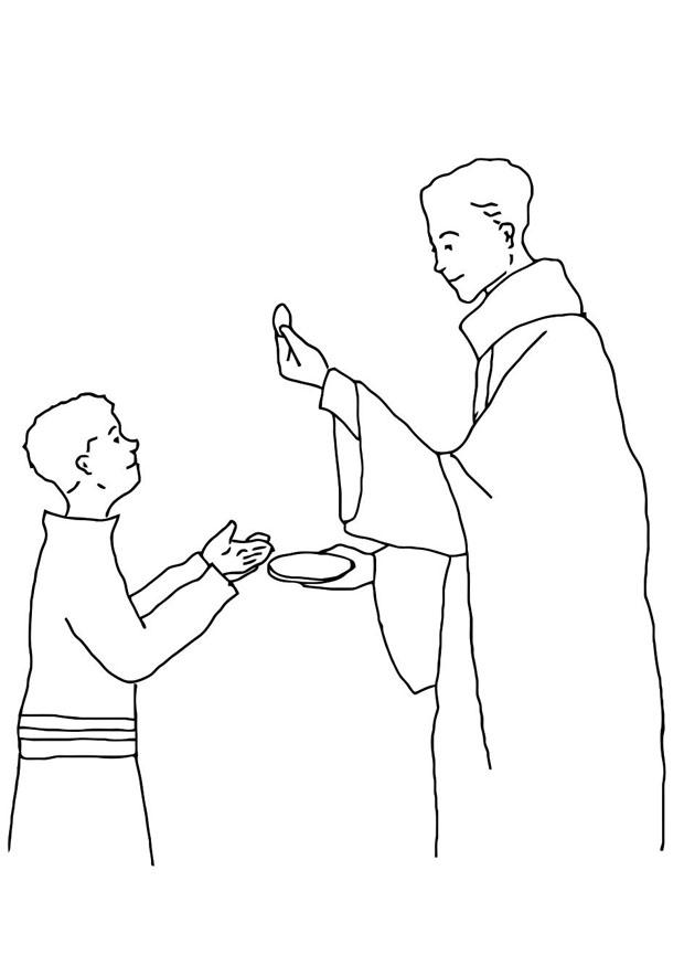 Coloriage premiA¨re communion