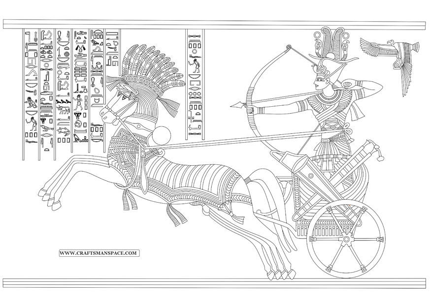 Coloriage rames ii - bataille de kadesh