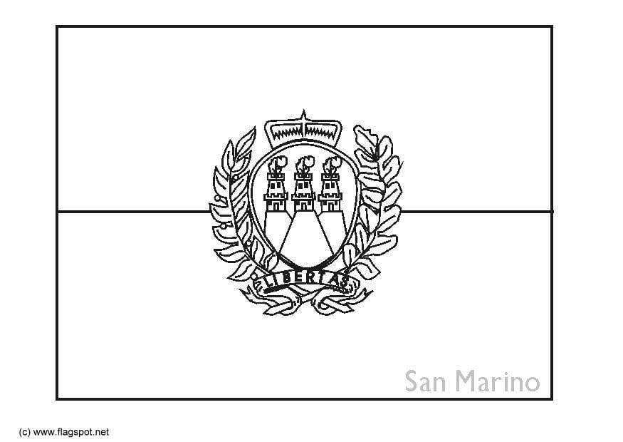 Coloriage saint-marin