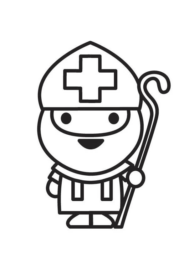 Coloriage saint-nicolas