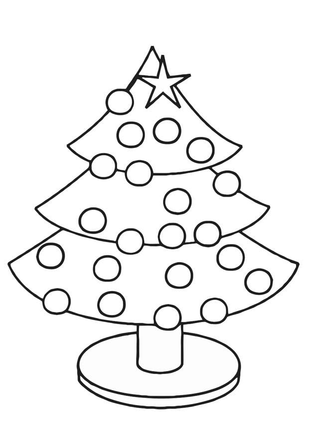 Coloriage sapin de noA«l